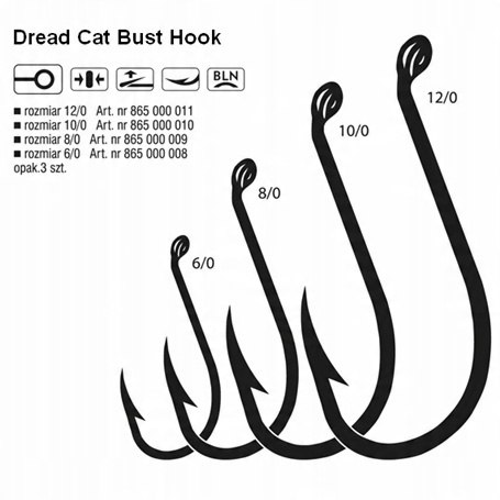 KONGER Haczyk sumowy Konger Bust Hook - #8/0 3szt KONGER Haczyk sumowy Konger Bust Hook - #8/0 3szt
