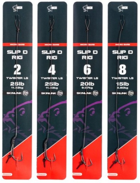 Przypon karpiowy Nash Slip D Rig 4 zadziorowy Przypon karpiowy Nash Slip D Rig 4 zadziorowy