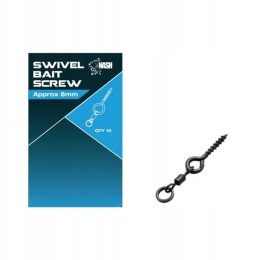 Nash Wkręty 8mm Swivel Bait Screw 10szt