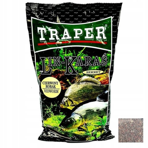 Zanęta Traper Karp SEKRET Lin Karaś Czerwone Robaki 1kg Zanęta Traper Karp SEKRET Lin Karaś Czerwone Robaki 1kg