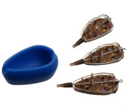 Zestaw Koszyków do Methody Flagman Flat Feeder M 40+50+60g + Forma