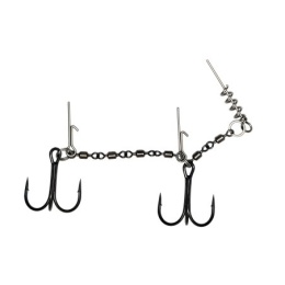 Dozbrojka Dwukotwicowa Wielokrętlikowa Hyper Strong Stinger Rig rozm.1/0 dł.85mm Kamatsu