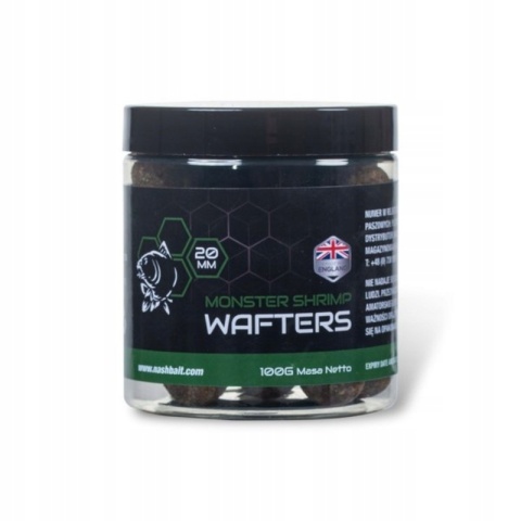 NASH Kulki WAFTERS MONSTER SHRIMP 20mm 100g NASH Kulki WAFTERS MONSTER SHRIMP 20mm 100g
