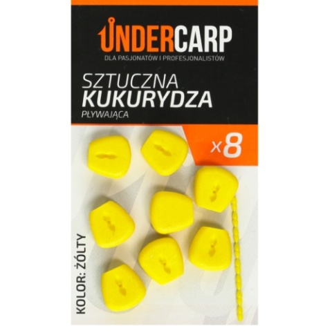 UNDERCARP Sztuczna kukurydza pływająca - żółta op 8szt UNDERCARP Sztuczna kukurydza pływająca - żółta op 8szt