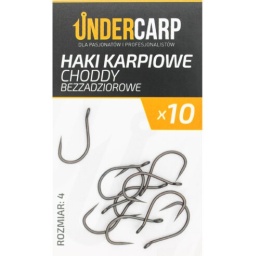 UNDERCARP Teflonowe haki karpiowe CHODDY bezzadziorowe 4 10szt