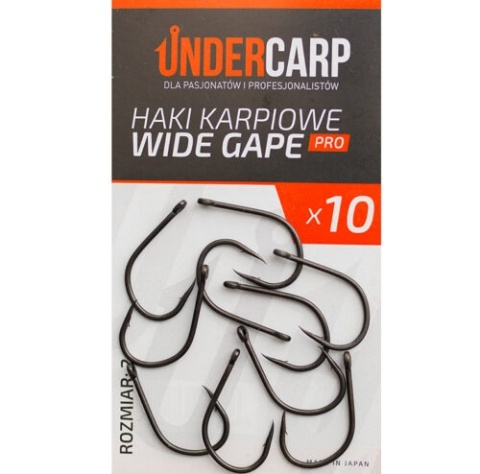 UNDERCARP Haki Karpiowe Wide Gape PRO 4 op 10szt UNDERCARP Haki Karpiowe Wide Gape PRO 4 op 10szt