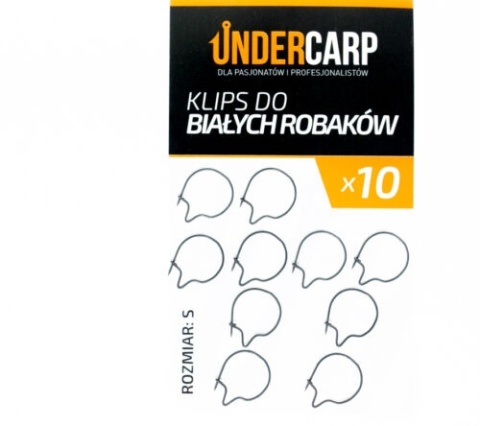 UNDERCARP Klips do białych robaków rozmiar S op 10szt