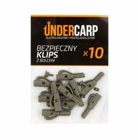UNDERCARP Bezpieczny klips zielony z bolcem op 10szt UNDERCARP Bezpieczny klips zielony z bolcem op 10szt
