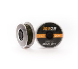 UNDERCARP Plecionka przyponowa w otulinie 20 m/25 lbs OTULIN SOFT zielona