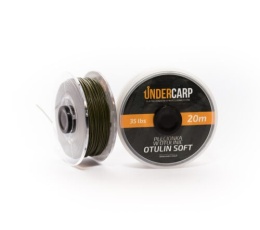 UNDERCARP Plecionka przyponowa w otulinie 20 m/35 lbs OTULIN SOFT zielona