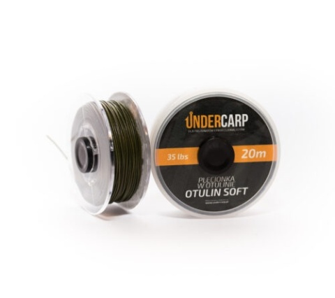 UNDERCARP Plecionka przyponowa w otulinie 20 m/35 lbs OTULIN SOFT zielona UNDERCARP Plecionka przyponowa w otulinie 20 m/35 lbs OTULIN SOFT zielona