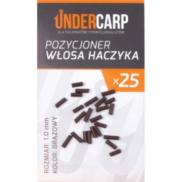 UNDERCARP Pozycjoner Włosa Haczyka Brązowy 1.0 mm op 25szt