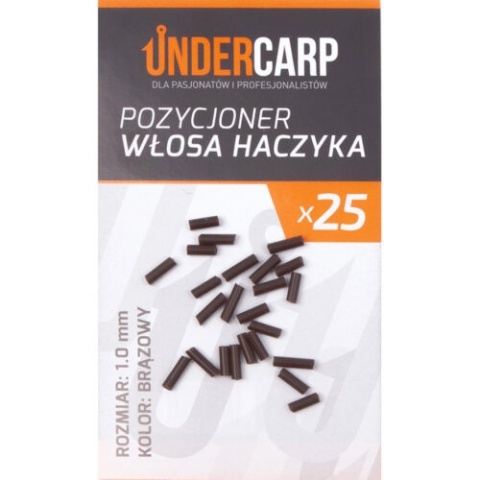 UNDERCARP Pozycjoner Włosa Haczyka Brązowy 1.0 mm op 25szt UNDERCARP Pozycjoner Włosa Haczyka Brązowy 1.0 mm op 25szt