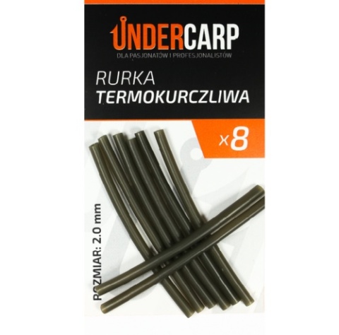 UNDERCARP Rurka termokurczliwa zielona 2 mm op 8szt UNDERCARP Rurka termokurczliwa zielona 2 mm op 8szt