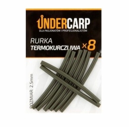 UNDERCARP Rurka termokurczliwa zielona 2,5 mm op 8szt