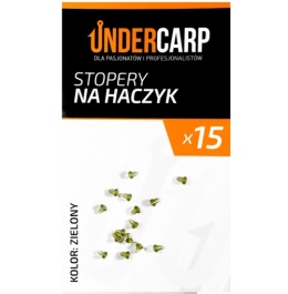 UNDERCARP Stopery na haczyk – zielone 15szt