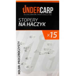 UNDERCARP Stopery na haczyk – przezroczyste 15szt