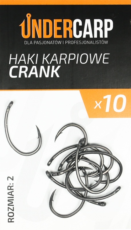UNDERCARP Teflonowe haki karpiowe KRANK 2 op 10szt UNDERCARP Teflonowe haki karpiowe KRANK 2 op 10szt
