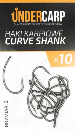 UNDERCARP Teflonowe haki karpiowe CURVE SHANK 6 op 10szt