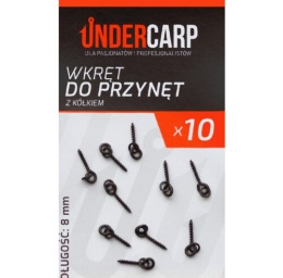 UNDERCARP Wkręt do przynęt z kółkiem 8 mm 10zt