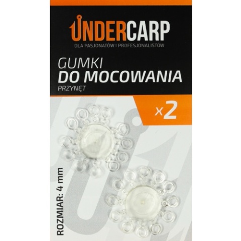 UNDERCARP Gumki do mocowania przynęt 4 mm 24szt UNDERCARP Gumki do mocowania przynęt 4 mm 24szt