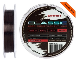 Brain Żyłka Classic Carp Line (dark brown) 300m 0.33mm