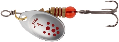 X-Fish obrotówka Spike nr2 4.5g Silver RD