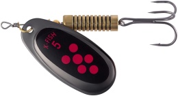 X-Fish obrotówka Dark Side nr 5 14g Nikel black orange