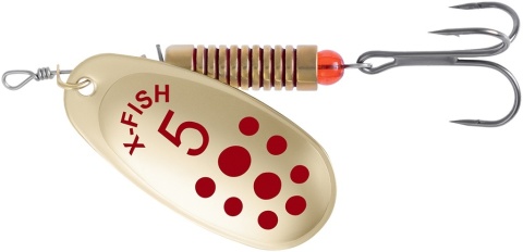 X-Fish obrotówka Spike nr 5 14.5g Gold RD
