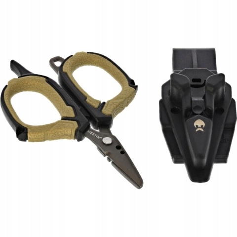 Westin Nożyczki Braid Scissor Incl. Sheath 8.9cm Black Sand