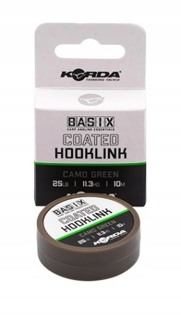 Korda Plecionka Basix Coated Hooklink 25lb 11,3kg 10m w otulinie