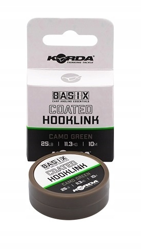 Korda Plecionka Basix Coated Hooklink 25lb 11,3kg 10m w otulinie