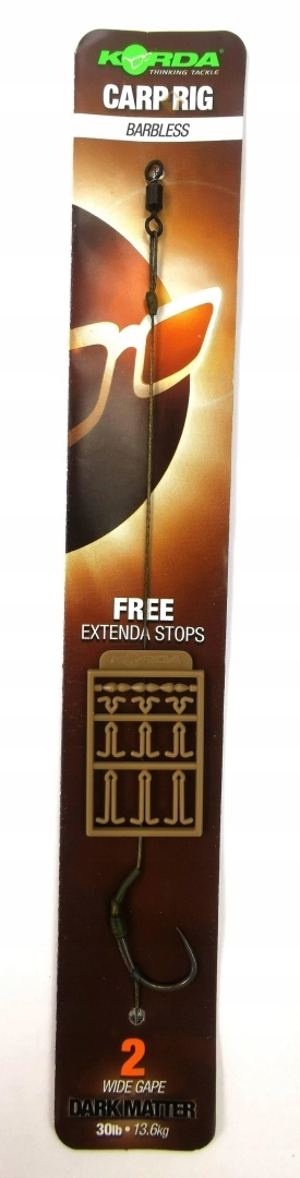 Przypon karpiowy Bezzadziorowy Korda Dark Wide Gape 2