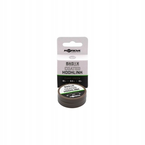Korda Plecionka Basix Coated Hooklink 18lb 10m Camo w otulinie