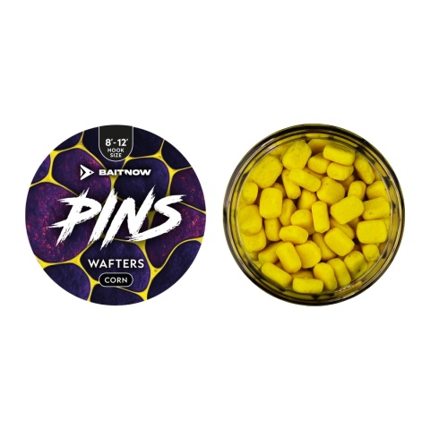 BaitNow Wafters Method Feeder Pins - 8-12 mm, 12 g, Corn
