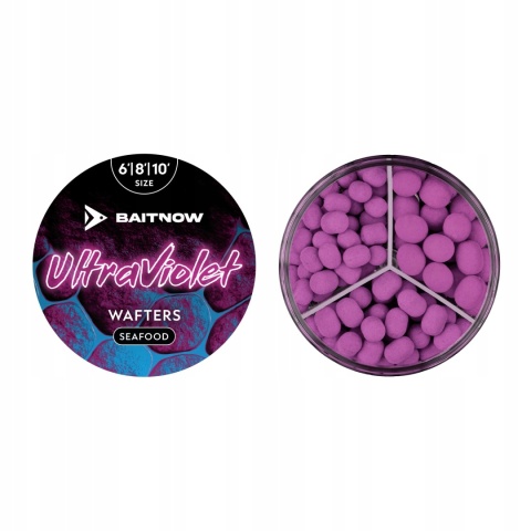 BaitNow Wafters Method Feeder Ultra Violet - 6/8/10 mm, 24 g, Seafood