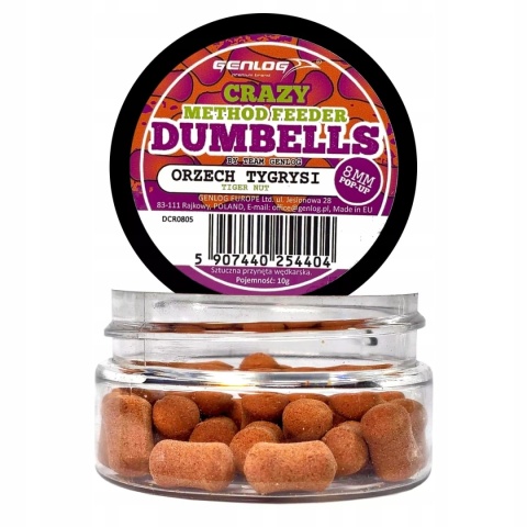GENLOG Crazy Dumbells Pop-Up Orzech Tygrysi 8mm 10g