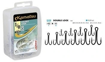KOTWICE DOUBLE LOOE 3/0 BLN KAMATSU 5szt. K-080