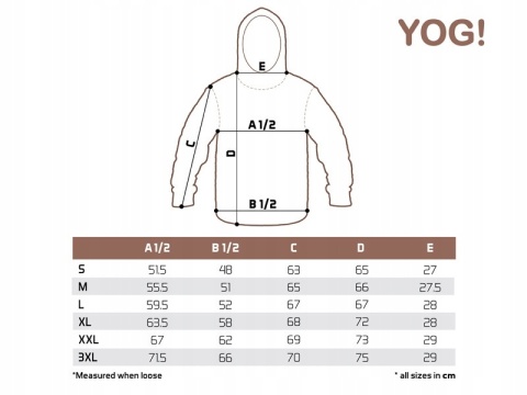 Bluza z kapturem Delphin YOG rozmiar XL