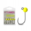 Główka Jigowa Wolframowa Delphin T-AREA BL 4.6mm / 0.9g/ #6/ 5 szt. - fluo żółta