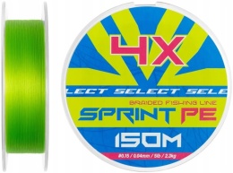 PLECIONKA SELECT SPRINT PE 4X 150m 0.06mm 3.1kg LIGHT GREEN ULTRALIGHT