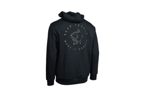 BLUZA NASH MAKE IT HAPPEN CARP LOGO HOODY BLACK roz M