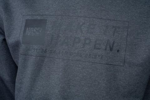 BLUZA NASH NASH MAKE IT HAPPEN COORDINATES HOODY GREY MARL roz XL