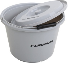 Wiadro Flagman Groundbait Bucket with Lid 12L