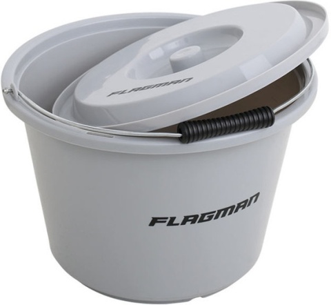 Wiadro Flagman Groundbait Bucket with Lid 12L