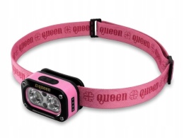 LATARKA CZOŁOWA DELPHIN QUEEN 3W / 115 LM USB-C RÓŻOWA