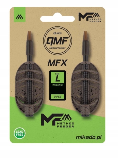 Mikado Koszyczek Method Feeder MFX Q.M.F. Rozmiar L 30g 2szt