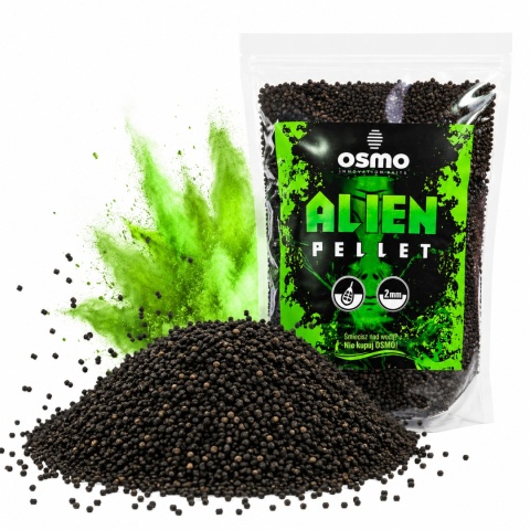 OSMO PELLET ALIEN 2 MM 800 G BLACK - PELLET ZANĘTOWY DO METHOD FEEDER