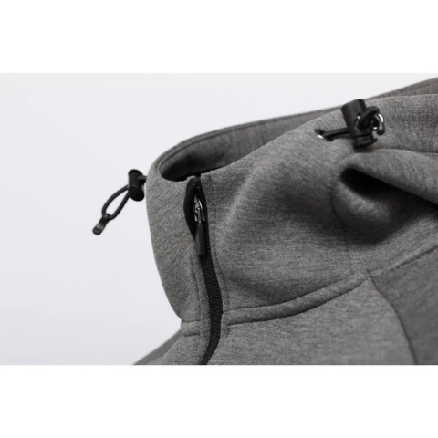 BLUZA Z KAPTUREM SAVAGE GEAR TEC-FOAM ZIP - CIEMNOSZARY MELANŻ ROZMIAR XL