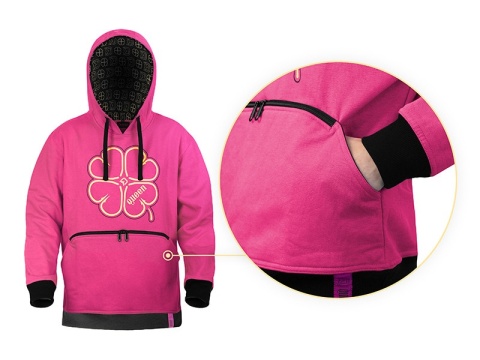 Bluza wędkarska damska z kapturem Delphin QUEEN 4Love rozmiar M